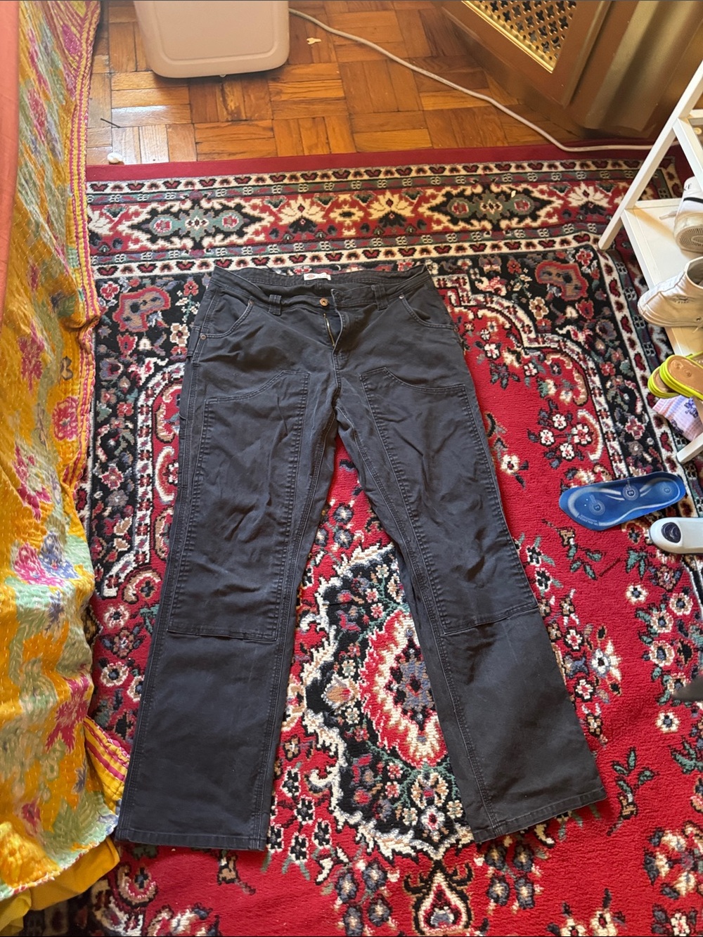 Dickies Black Flared Utility Jeans for Women